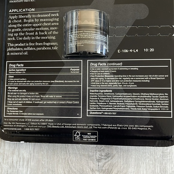 Perricone MD Cold Plasma Plus Neck Chest Vitamin C Peptides Niacinamide NWT 1 oz - Picture 5 of 5